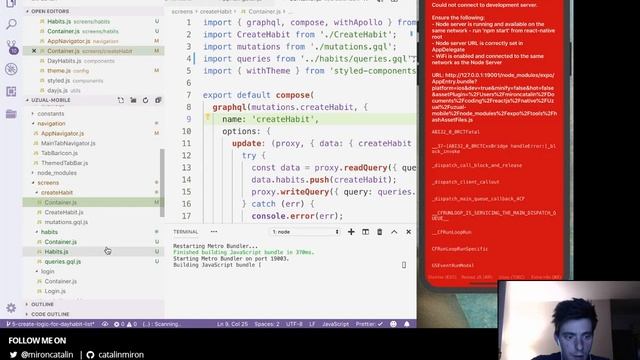 Part 3 - Uzual.App - Habit & Mood tracker application with React Native & graphQL смотреть онлайн