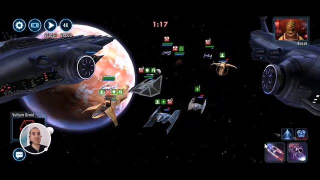 Malevolence Mirror matches made easy with Tie Reaper | SWGOH Fleet Arena смотреть онлайн