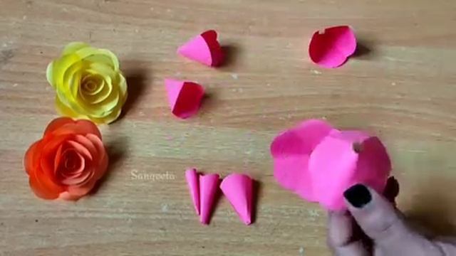 DIY / Paper Rose / How to make awesome and easy paper roses (complete tutorial) / Origami Rose Easy смотреть онлайн