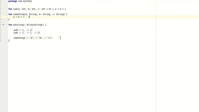 Kotlin: Default values and named parameters смотреть онлайн