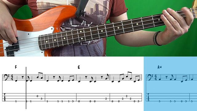 Chris Rea - Road To Hell - Part II (Bass cover with tabs) смотреть онлайн