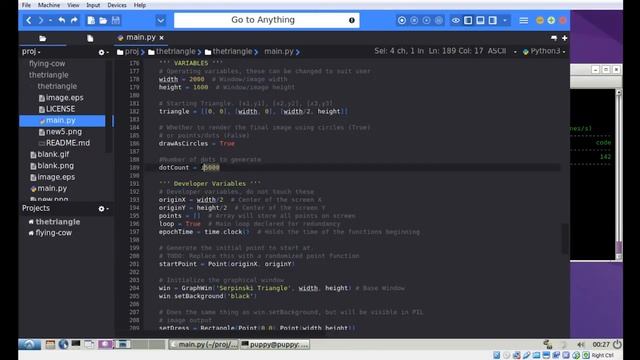 Using Math to Generate Serpinski's Triangle - Python RE: Numberphile Chaos Game смотреть онлайн