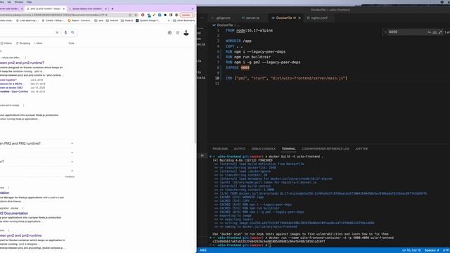How to start docker container which uses pm2 смотреть онлайн