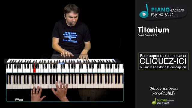 Cover Titanium David Guetta ft. Sia - Tuto piano смотреть онлайн