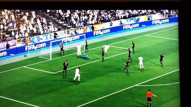 Fifa 14 ps3 Cristiano Ronaldo benzema gameplay gareth bale corner kick free kick смотреть онлайн
