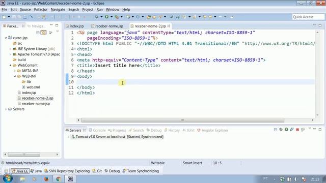 JavaServer Pages (JSP) - Video 9 session смотреть онлайн