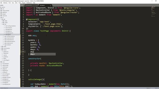 Simple Age Calculator - Moment JS - Ionic tutorials смотреть онлайн