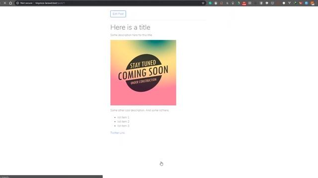 Laravel Project - TinyMCE Image Upload avoiding Base64 format to save database space смотреть онлайн