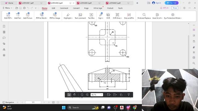 TUGAS AUTOCAD 2D TRAINING 3 смотреть онлайн
