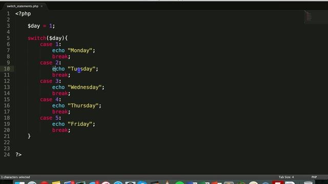PHP & MySQL Tutorial 10 - Switch statements смотреть онлайн