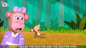 Five little monkeys karaoke with Lyrics |  Polly Olly