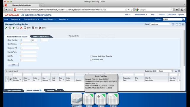 JD Edwards EnterpriseOne 9.1 UI Features Demo смотреть онлайн