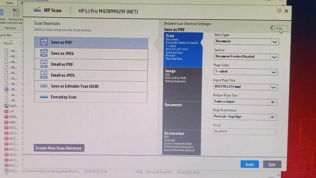 HP Laserjet Pro MFP M428fdw: Reducing Scanned Document Image Size смотреть онлайн