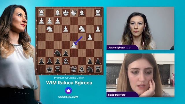 Great Games in the NimzoIndian - lessons with WIM Raluca Sgircea on CoChess.com смотреть онлайн