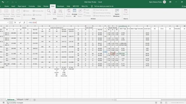 PENGOLAHAN DATA TEODOLIT|POLIGON TERTUTUP|SUDUT DALAM|PENGUKURAN KIRI смотреть онлайн