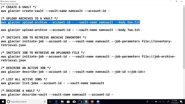 AWS Tutorial - S3 Glacier Series - Part 3 of 8 - Upload Archives using CLI смотреть онлайн