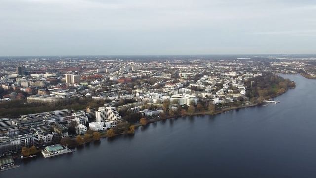 Hansestadt Hamburg Übersicht von oben смотреть онлайн