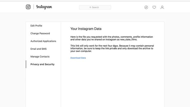 How to DOWNLOAD Instagram DATA - Backup and Archive your Instagram смотреть онлайн