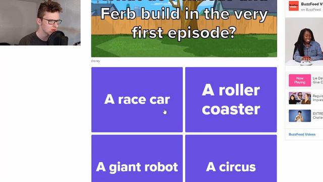 Taking TERRIBLE Phineas and Ferb Quizzes смотреть онлайн