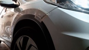 Треснула шпатлевка на крыле. Ремонт трещин на авто малым бюджетом