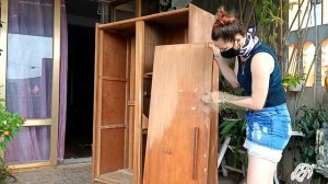 Как обновить старый шкаф своими руками│Креативные идеи для дома│МАСТЕР-КЛАСС