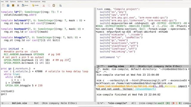 Nim on STM32 Bare Metal Bootstrap смотреть онлайн