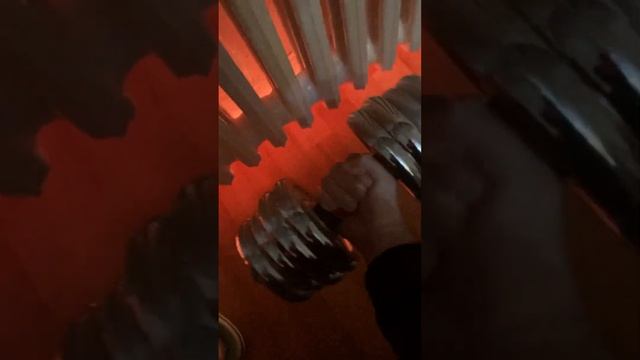 Как поднять 40 кг гантель на бицепс?