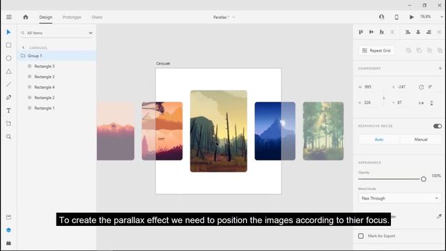AWESOME PARALLAX CAROUSEL | Adobe XD Tutorial смотреть онлайн