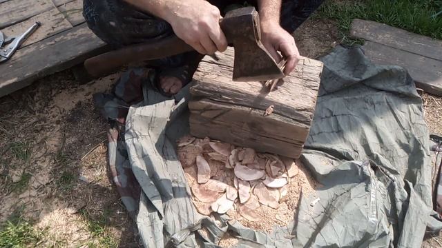 Заготовка щепы для коптильни /Harvest ingess for smokehouse смотреть онлайн