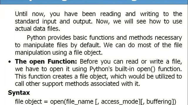 Python- File I/O-Reading & Writing files-I смотреть онлайн