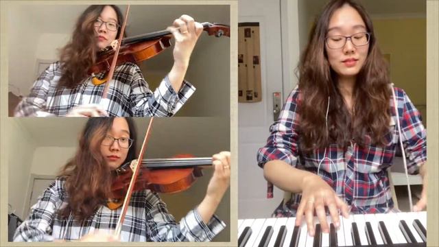 Adult beginner violinist | 18 months | Shostakovich 5 Pieces for 2 Violins and Piano🎻🎻🎹 смотреть онлайн
