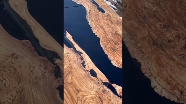 Стол-река из массива карагача смотреть онлайн