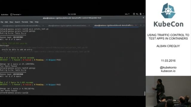 Day 2, Using Traffic Control to Test Apps in Containers; KubeCon EU 2016 смотреть онлайн