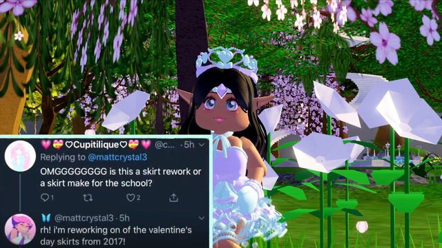 DARLING VALENTINA SKIRT REWORK COMING SOON| Roblox Royale High смотреть онлайн