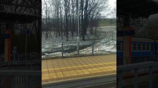 Поездка на электричке Курасовщина-Колосово смотреть онлайн