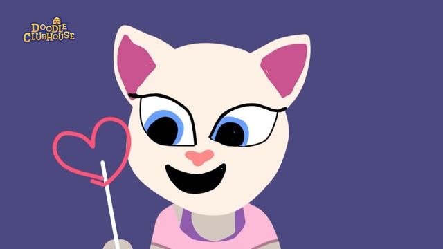 My Talking Tom Angela Drawing Talking Tom & Friends смотреть онлайн