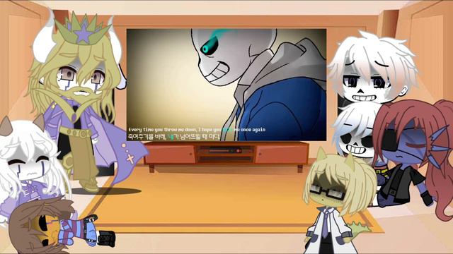 Undertale React to Stronger than you Frisk Ver. | Undertale react part 2 | Gacha club | Reupload смотреть онлайн