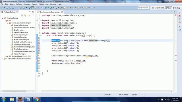synchronized Collection Implementations in Java смотреть онлайн