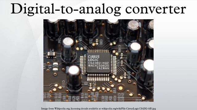 Digital-to-analog converter смотреть онлайн