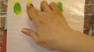 Зеленый цвет. Смешиваем краски и получаем зеленый цвет