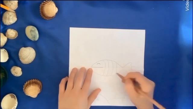 Мастер класс для детей «Сонная рыбка»/ Рисунок - игра для детей:) смотреть онлайн