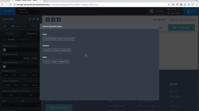 Visually Insert Dynamic Data From WordPress Into Your Oxygen Templates смотреть онлайн