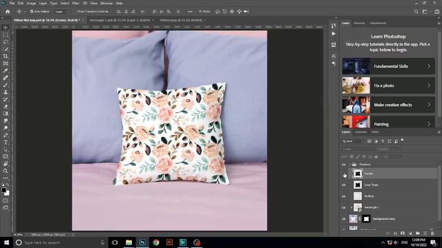 Create Realistic Pillow Mockup in Photoshop | Mockup Tutorial смотреть онлайн