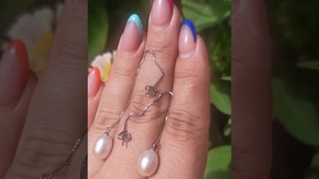 Серьги протяжки с натуральными жемчужинами ?1350р? #жемчугкультивированный #жемчуг смотреть онлайн