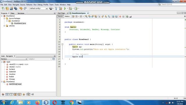 Java the complete Reference Ninth Edition (Chapter 12) Example (2) Values and ValueOf Method смотреть онлайн