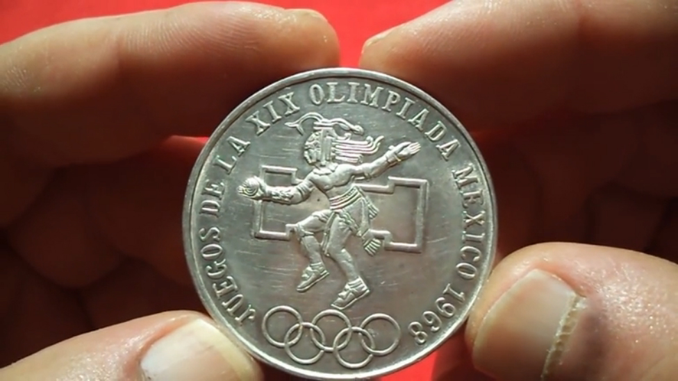 Мексика 25 ПЕСО Серебро (XIX Olimpiada Mexico 25 Silver Pesos 1968)Нумизматика