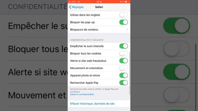 Comment effacer un historique sur safari iOS смотреть онлайн
