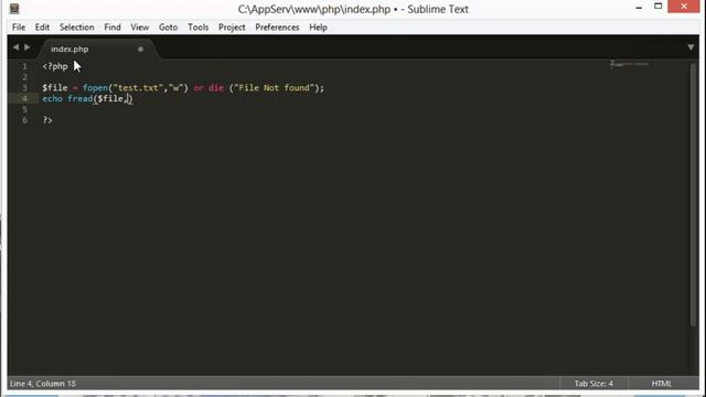 دورة لغة PHP - الدرس 21 : فتح & قراءة & غلق ملف смотреть онлайн