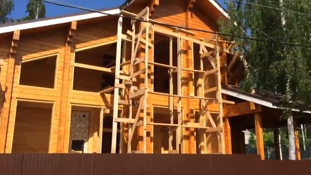 Строительство домов из бруса. Профилированный брус смотреть онлайн