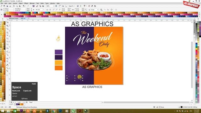 CorelDraw x7 tutorial - Trend Social Media Post Banner Design Tutorial смотреть онлайн
